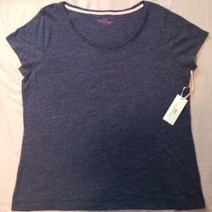 NWT Navy Vineyard Vines Swoop Neck Tee